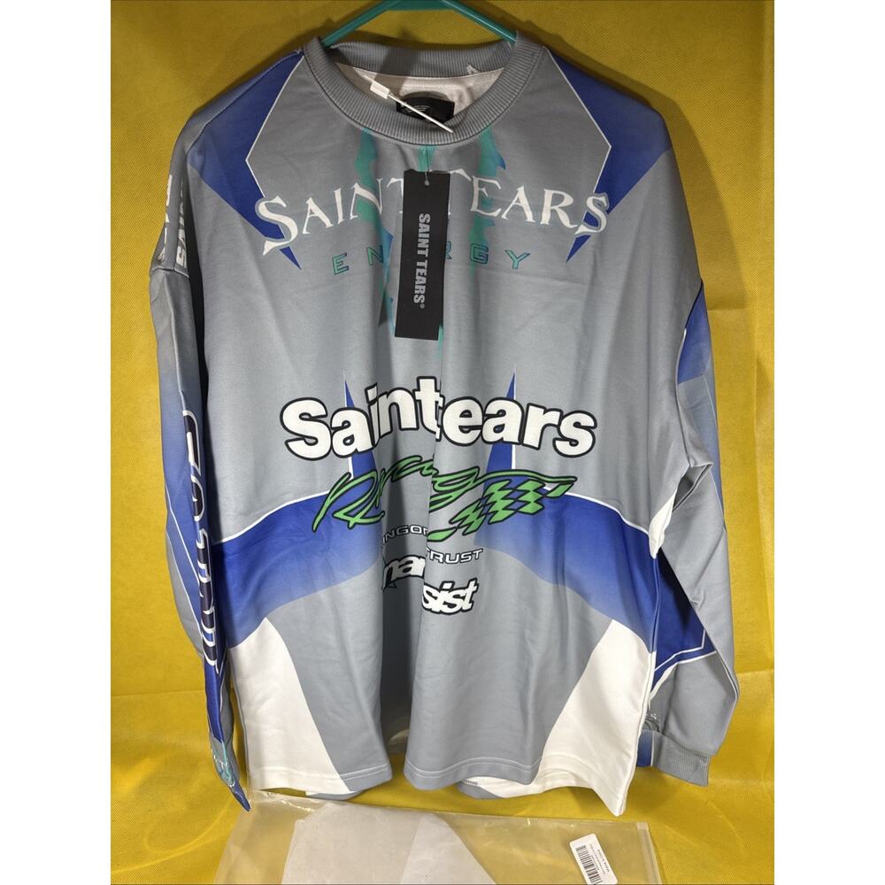 Saint Tears Energy Racing Oversized Graphic Pullover Shirt Streetwear Size M GG